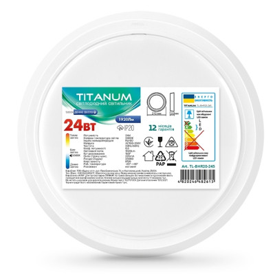 Світильник TITANUM LED 24W 5000K (TL-BHR20-245)