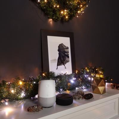 Гірлянда Twinkly Smart LED Cluster AWW, 400, BT+WiFi, Gen II, IP44 кабель чо (TWC400GOP-BEU)