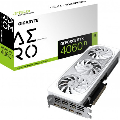 Відеокарта GIGABYTE GeForce RTX4060Ti 8Gb AERO OC (GV-N406TAERO OC-8GD)