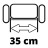 Аератор Einhell скарифікатор GE-SA 36/35 Li - Solo 36V, 35см, ножи 16шт (без АКБ та ЗП) (3420685)