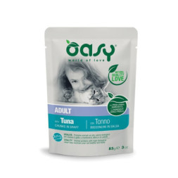 Вологий корм для кішок OASY Adult з тунцем 85 г (8053017345659)