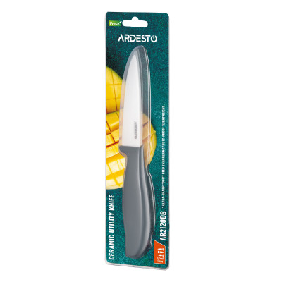 Кухонний ніж Ardesto Fresh 10см, кераміка, пластик, синій (AR2120DB)