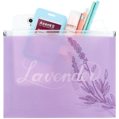 Папка на блискавці Axent zip-lock А5 Lavender-1 (1498-36-A)