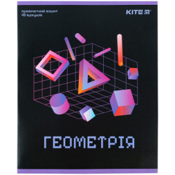 Зошит Kite предметний Neo 48 аркушів, геометрія клітинка (K24-240-11)