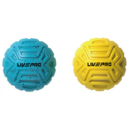Масажний м'яч LivePro Massage Ball LP8507 блакитний/жовтий Уні 6.8см (6951376104042)