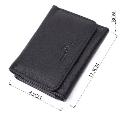 Гаманець ST Leather Шкіряний Чорний (22506)