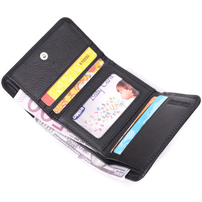 Гаманець ST Leather Шкіряний Чорний (22506)