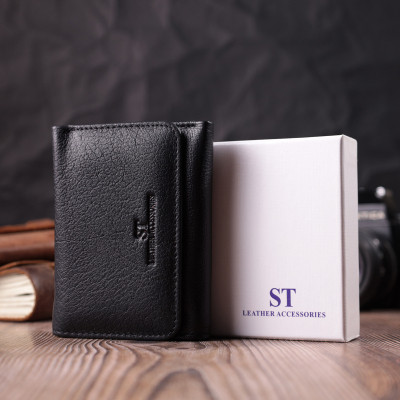 Гаманець ST Leather Шкіряний Чорний (22506)