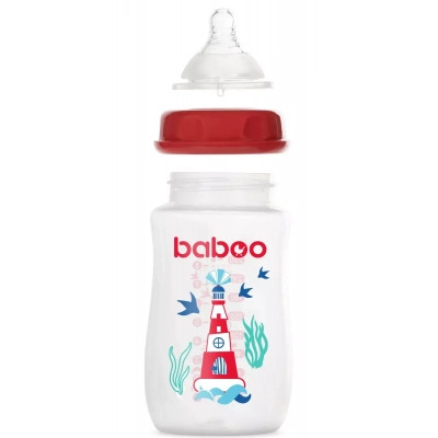 Пляшечка для годування Baboo Морський маяк 250 мл (3-116)