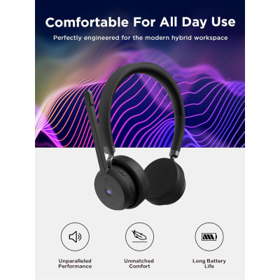 Навушники Lenovo Wireless VoIP Headset (Teams) Black (4XD1M80020)