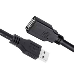 Дата кабель USB 2.0 AM/AF 1.8m black ColorWay (CW-CBUF076-BK)
