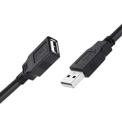 Дата кабель USB 2.0 AM/AF 1.8m black ColorWay (CW-CBUF076-BK)
