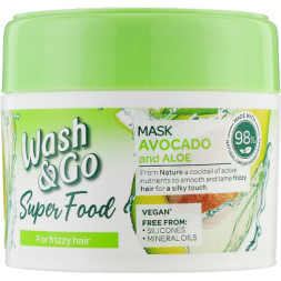 Маска для волосся Wash&amp;Go Super Food з авокадо і алое вера 300 мл (8008970053097)
