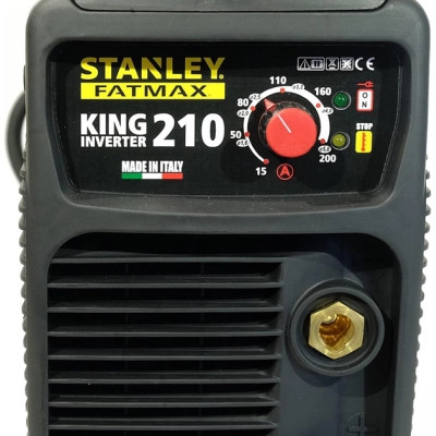 Зварювальний апарат Stanley інверторний 15-200 A, тривалість навантаження 100% (KING210)