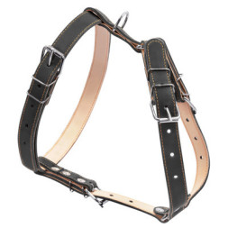 Шлея для собак Collar подвійна для середніх порід Ш 25 мм А:49-68 см В:68-80 см чорна (06421)