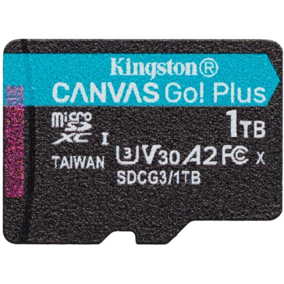 Карта пам&#039;яті Kingston 1TB microSDXC class 10 UHS-I U3 A2 Canvas Go Plus (SDCG3/1TBSP)