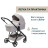 Коляска Chicco 2 в 1 Seety сіра (2900990870646) (87097.70.01)
