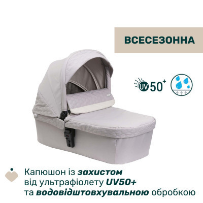 Коляска Chicco 2 в 1 Seety сіра (2900990870646) (87097.70.01)