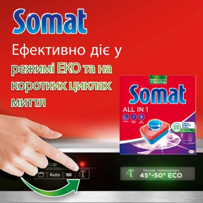 Таблетки для посудомийних машин Somat All in 1 Extra 44 шт. (9000101809190)