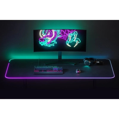 Килимок для мишки SteelSeries QcK Prism Cloth 5XL Etail RGB Black (63524)