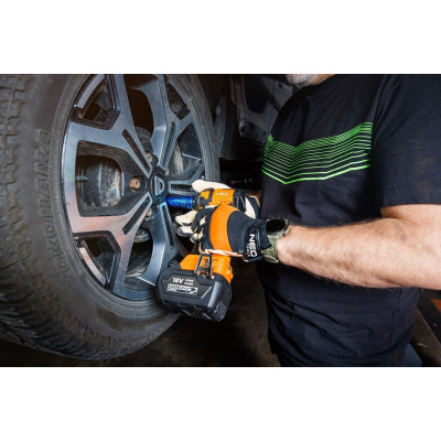 Гайковерт Neo Tools Energy+ 18V, безщітковий, 2500об/хв, 350Нм, 1/2&quot;, 3 швидкості, 1.1кг (без АКБ та ЗП) (04-613)
