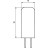 Лампочка Eurolamp LED силикон G4 2W 4000K 12V (LED-G4-0240(12))
