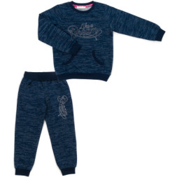 Спортивний костюм дитячий Breeze з люрексом (14687-134G-blue)