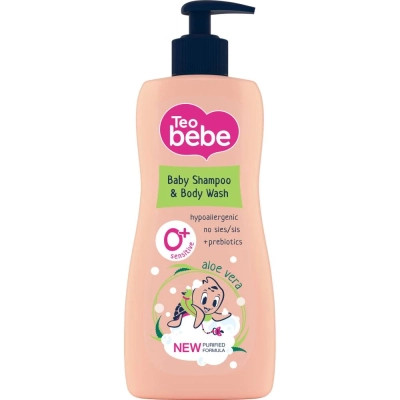 Дитячий шампунь Teo bebe Алое 2 в 1 Для волосся та тіла 400 мл (3800024045325)