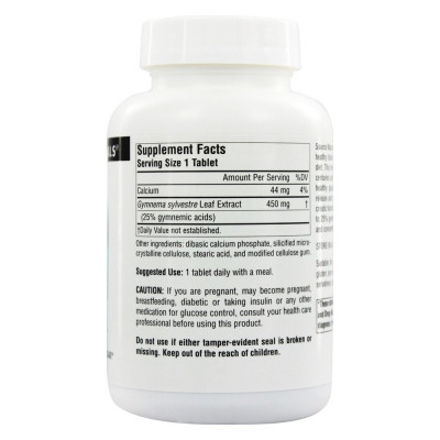 Трави Source Naturals Гімнема 450мг, 120 таблеток (SNS-02161)