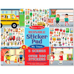 Набір для творчості Melissa&amp;Doug Багаторазові наклейки Моє місто (MD19114)