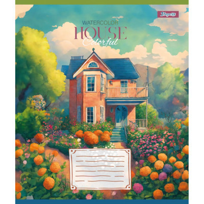 Зошит 1 вересня 1В House colorful 36 аркушів лінія (767074)