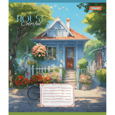 Зошит 1 вересня 1В House colorful 36 аркушів лінія (767074)
