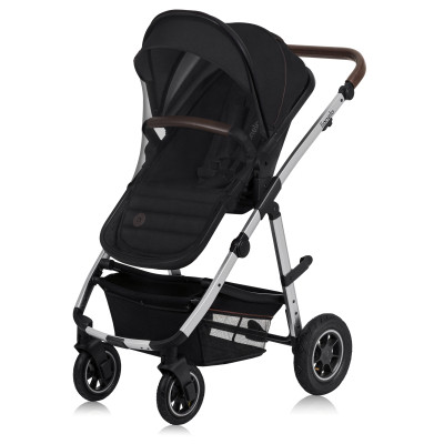 Коляска Lionelo 3 в 1 Amber 3 Black Silver (LO-AMBER BLACK SILVER (3in1))