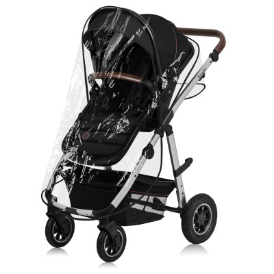 Коляска Lionelo 3 в 1 Amber 3 Black Silver (LO-AMBER BLACK SILVER (3in1))