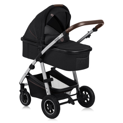 Коляска Lionelo 3 в 1 Amber 3 Black Silver (LO-AMBER BLACK SILVER (3in1))