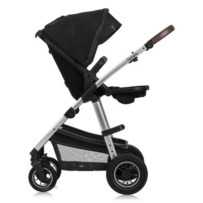 Коляска Lionelo 3 в 1 Amber 3 Black Silver (LO-AMBER BLACK SILVER (3in1))