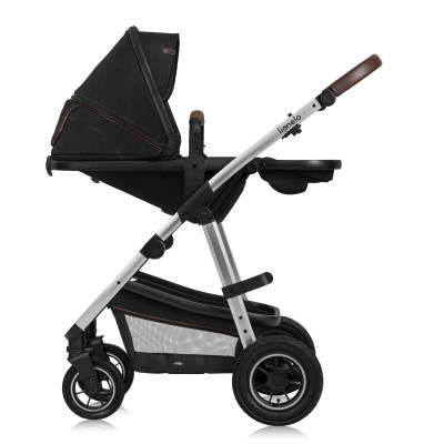 Коляска Lionelo 3 в 1 Amber 3 Black Silver (LO-AMBER BLACK SILVER (3in1))