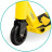 Самокат Qkids Ivo трюковий Yellow (KIDS00028)