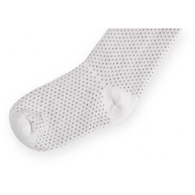 Колготки дитячі Bibaby для дівчаток в крапочку білі (68001-86/G-white)