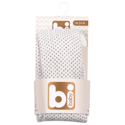 Колготки дитячі Bibaby для дівчаток в крапочку білі (68001-86/G-white)