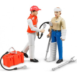 Фігурка Bruder Фігурки лікаря та паціента з аксесуарами (62710)