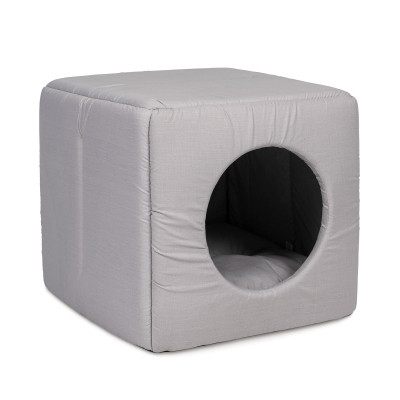 Будиночок для тварин Природа &quot;CUBE&quot; 40х40х37 см (сірий) (4823082418886)