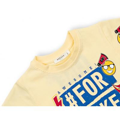 Футболка дитяча Breeze зі смайлом (10945-110B-yellow)