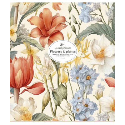 Зошит Школярик Flowers &amp; plants 96 аркушів клітинка (096-3326K)
