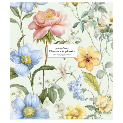 Зошит Школярик Flowers &amp; plants 96 аркушів клітинка (096-3326K)