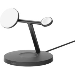 Зарядний пристрій Belkin 3in1 Magnetic Pad Qi2 15W Black (WIZ032KQBK)