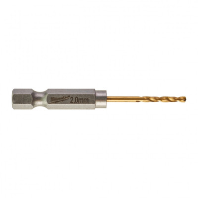Свердло Milwaukee по металу RedHEX HSS-G TiN, 2,0 мм (2шт) (48894703)