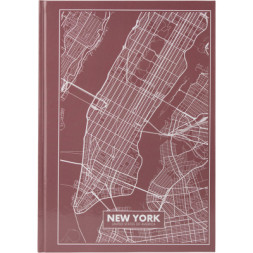 Книга записна Axent Maps New York А4 у твердій обкладінці 96 аркушів у клітинку (8422-543-A)