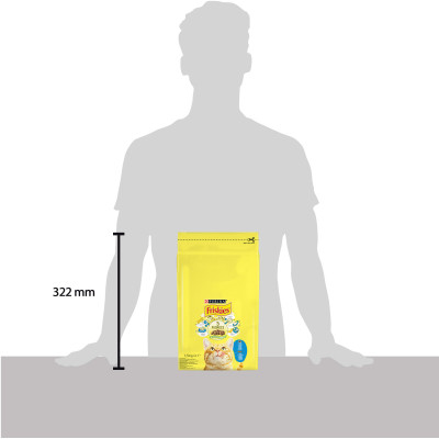 Сухий корм для кішок Purina Friskies зі смаком лосося й овочів 1.5 кг (7613033923562)