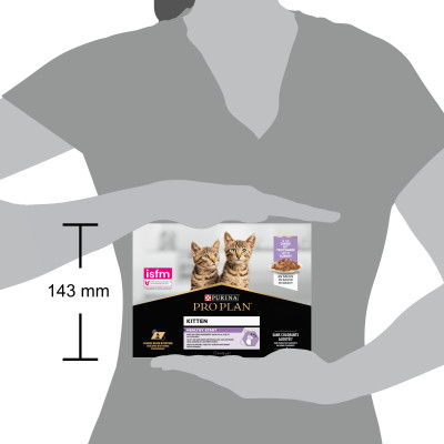 Вологий корм для кішок Purina Pro Plan Kitten Healthy Start Для кошенят З індичкою 10 х 85 г (7613034767646)